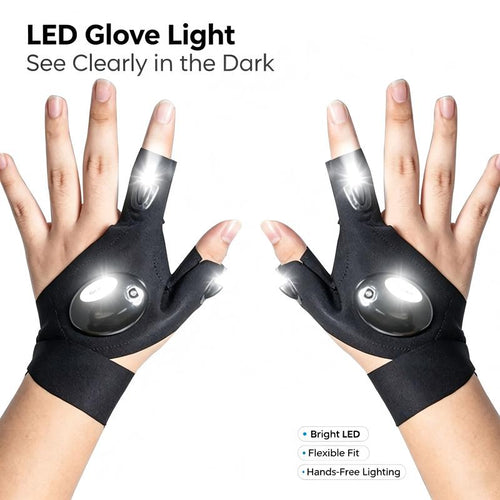 LED Finger Flashlight Gloves